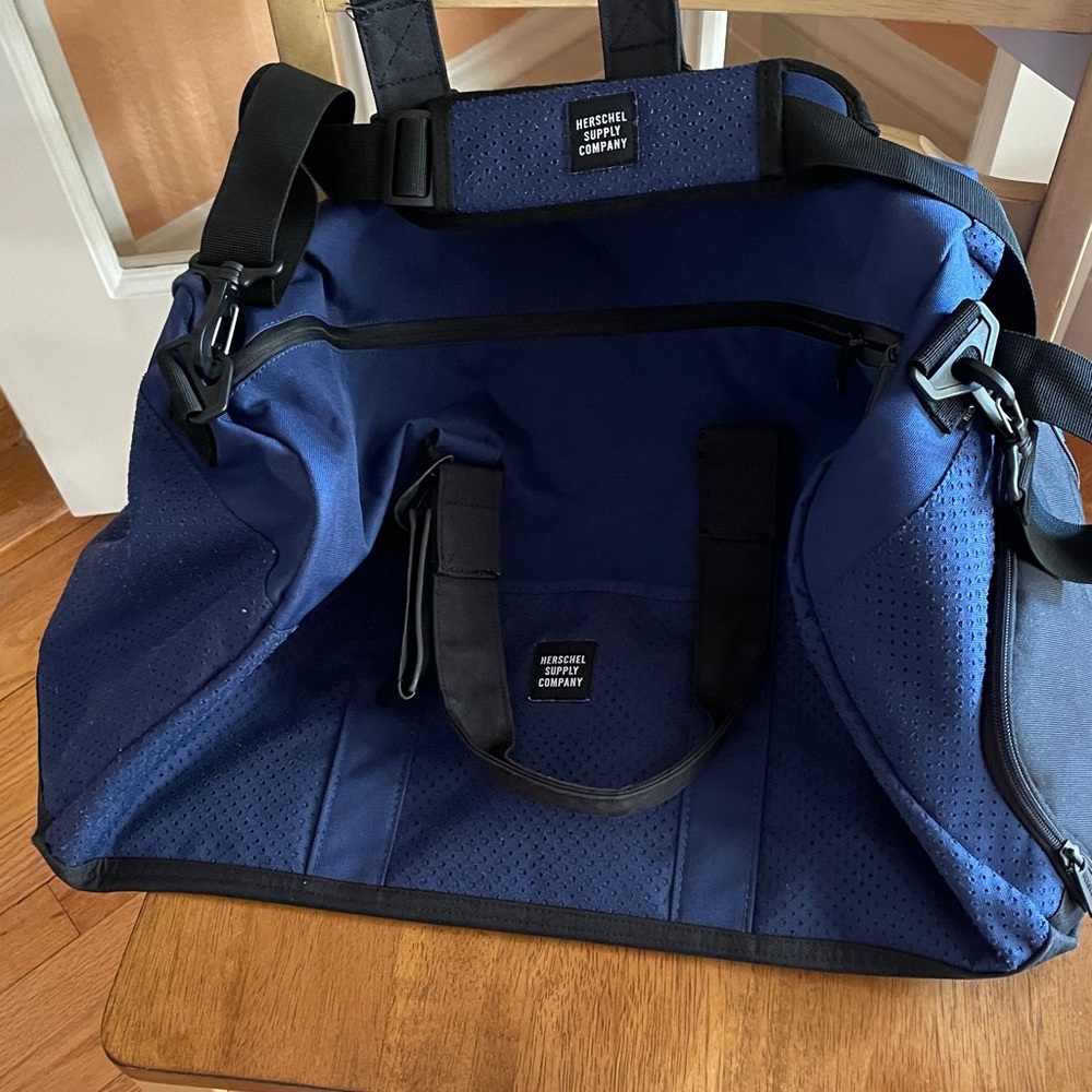 Herschel Supply Company Navy Blue Perforated Duffel Bag